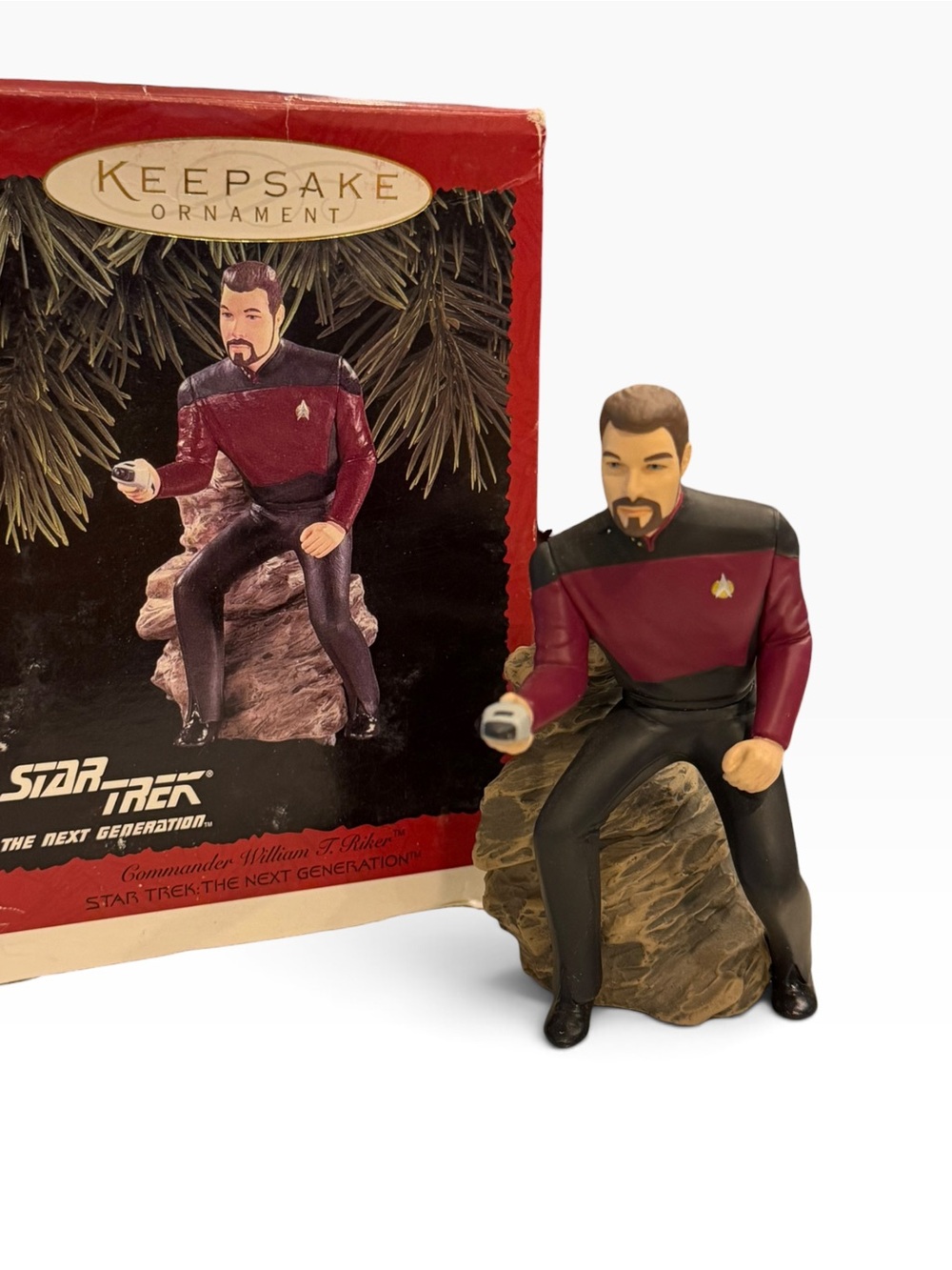 Hallmark Keepsake Star Trek Commander William T Riker Ornament 1996 Number One
